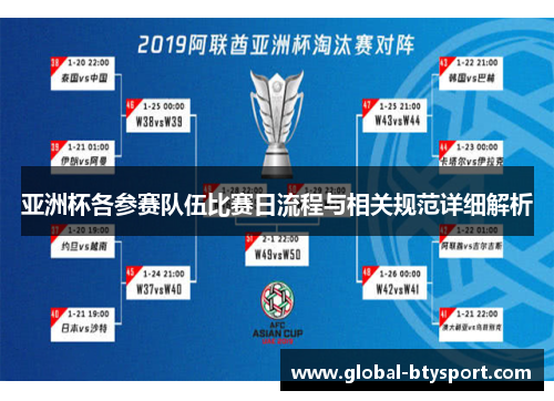 亚洲杯各参赛队伍比赛日流程与相关规范详细解析